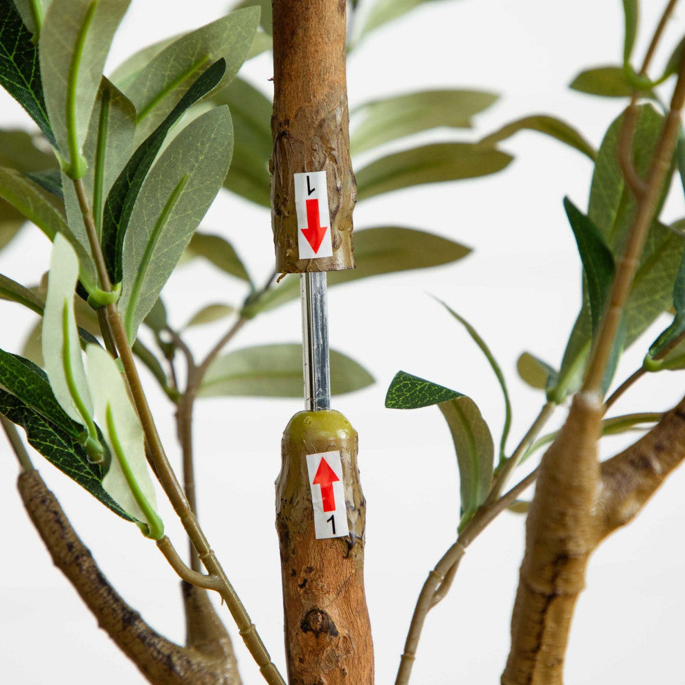 5ft. Artificial Olive Tree With Natural Trunk