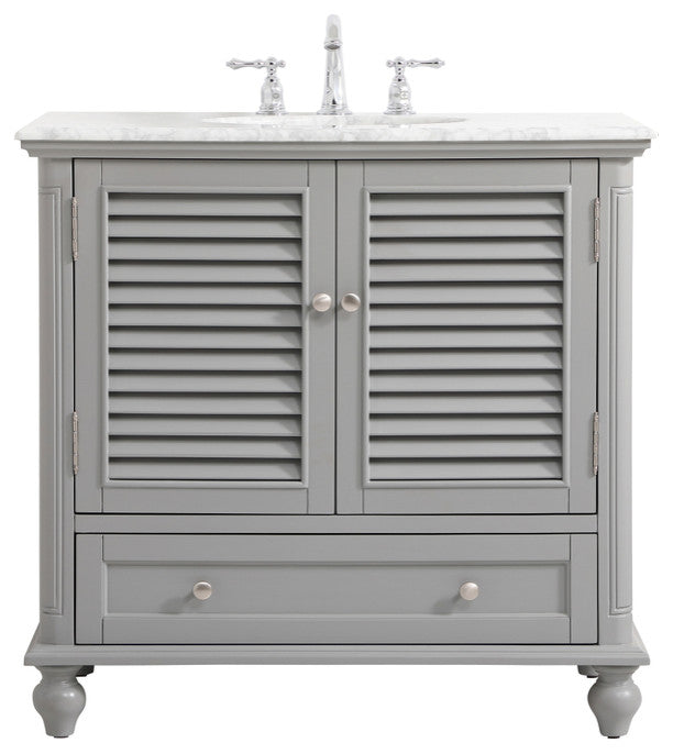 Home Living 36" Single Bathroom Vanity, Gray