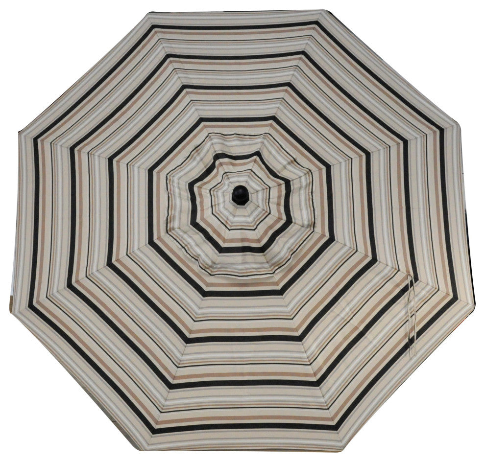 9' Market Umbrella, Black Latte, Regular Height