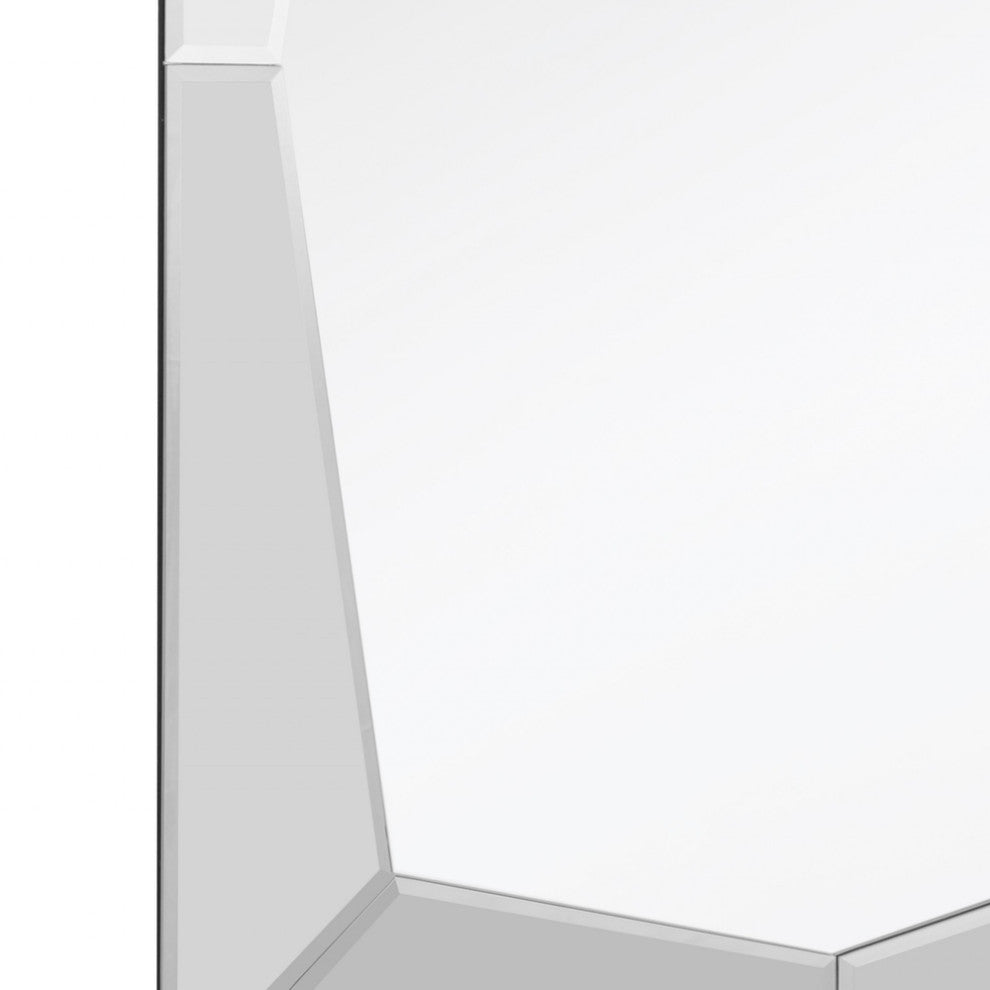 Clear Rectangle Accent Glass Mirror
