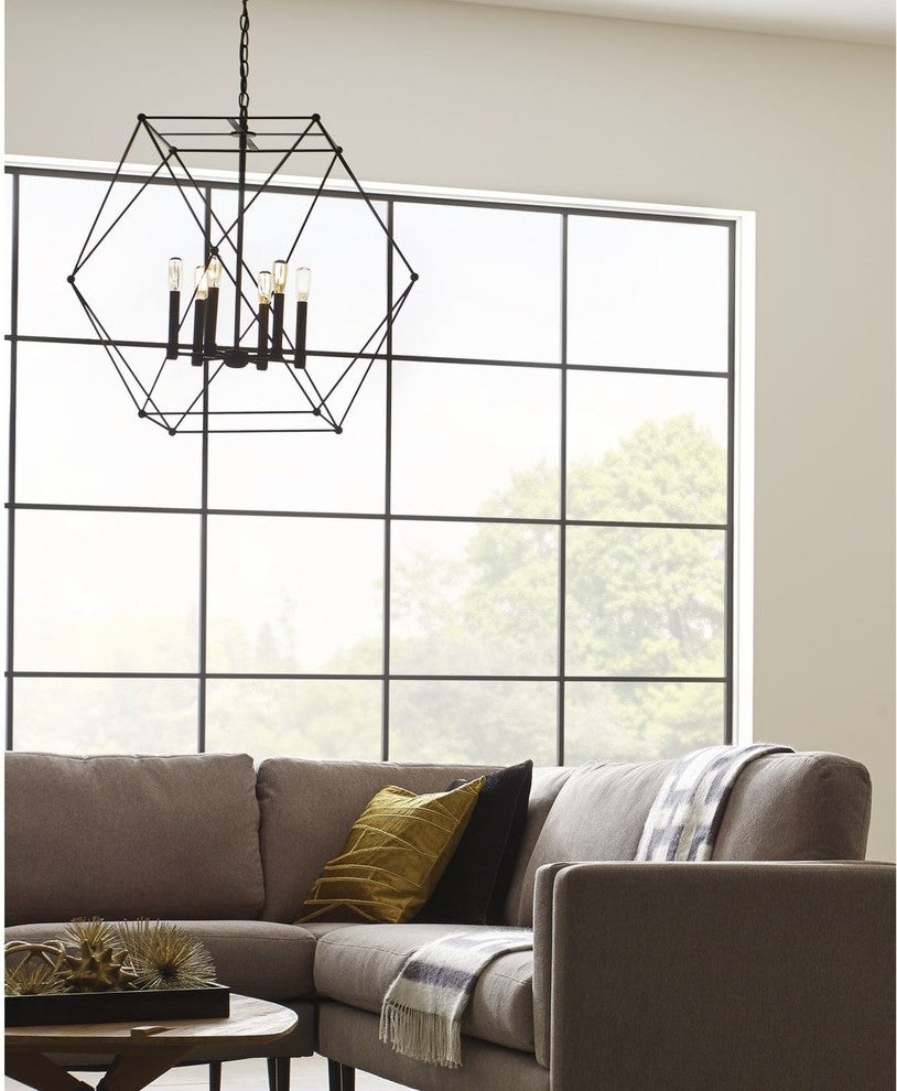 Spatial 6-Light Pendant