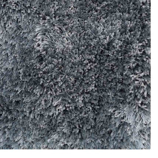 HAND TUFTED SHAG POLYESTER ECO-FRIENDLY AREA RUGS -Light Blue Color,Solid Design