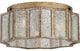 Quoizel SRE1616AGL Three Light Flush Mount Shrine Aged Gold