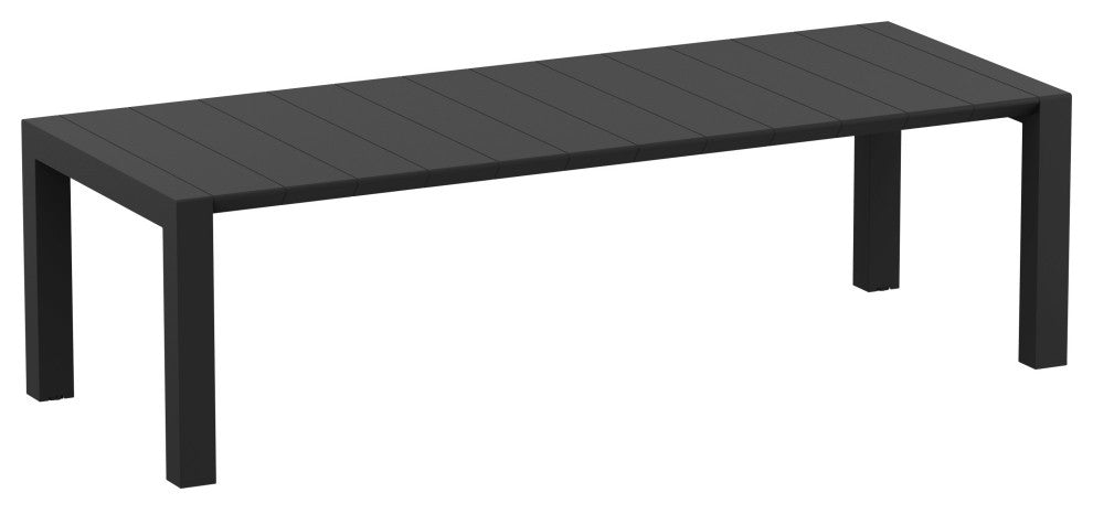 Air XL Extension Dining Set 9-Piece Black