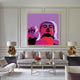Buddha Pop Art, Purple, 36"x36" Rolled
