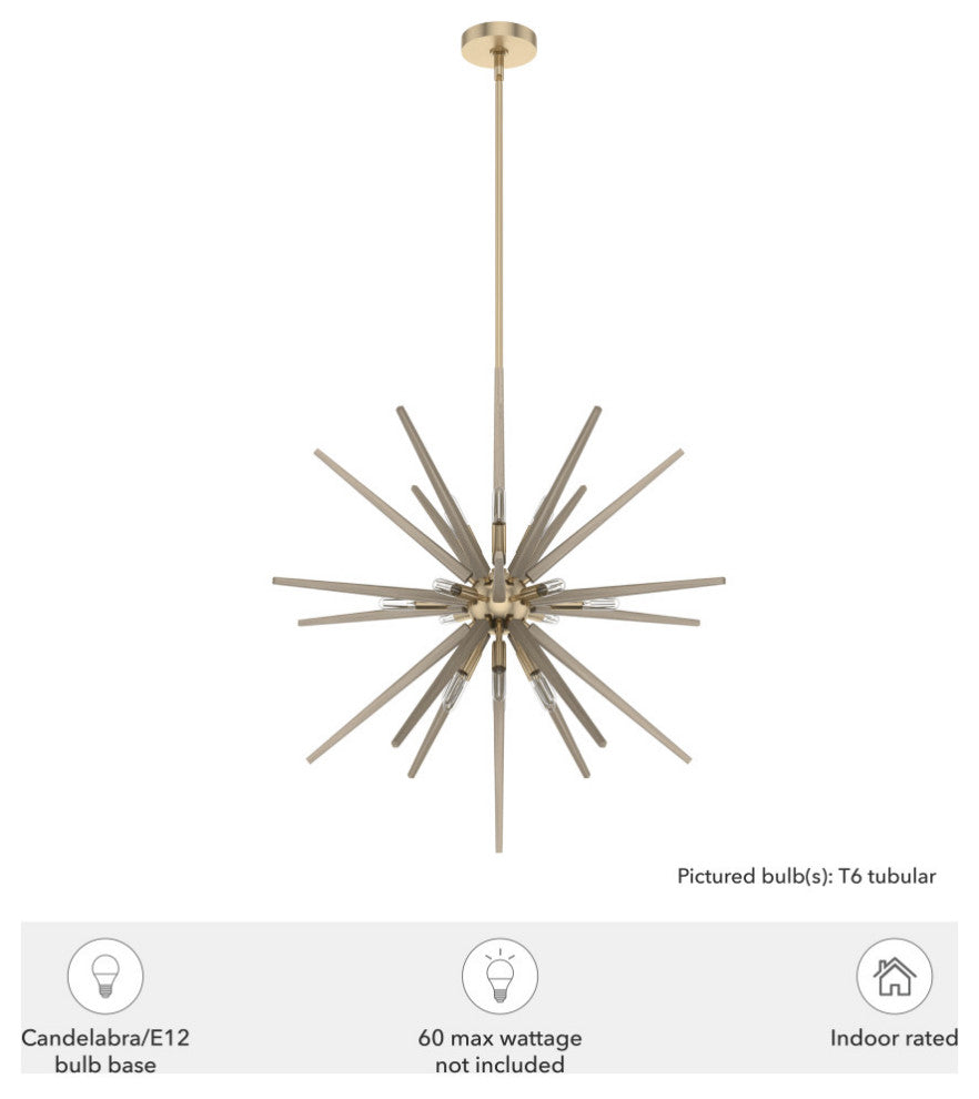 30" Jupiter Star Alturas Gold 18-Light Pendant