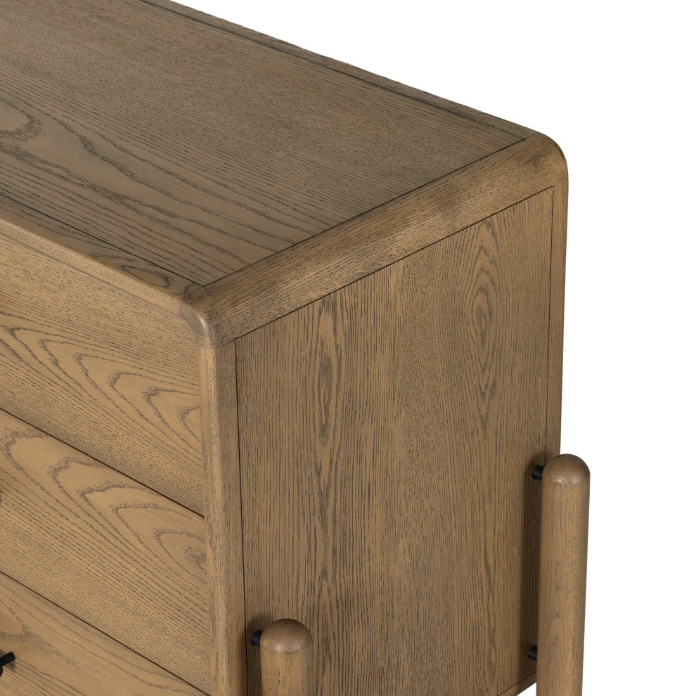 Caroline 6 Drawer Dresser-Smoked Oak