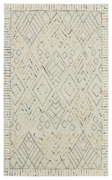 Berlin Drayton Area Rug, Ivory, 9' x 13', Geometric
