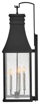 Hinkley Beacon Hill Extra Large Wall Mount Lantern, Museum Black
