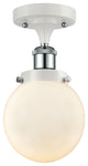 Innovations 916-1C-WPC-G201-6-LED 1-Light Semi-Flush Mount
