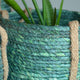3 Piece Teal Green Wicker Baskets Set