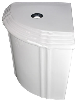 Dual Flush Corner Toilet Tank White Sheffield Grade A Vitreous China