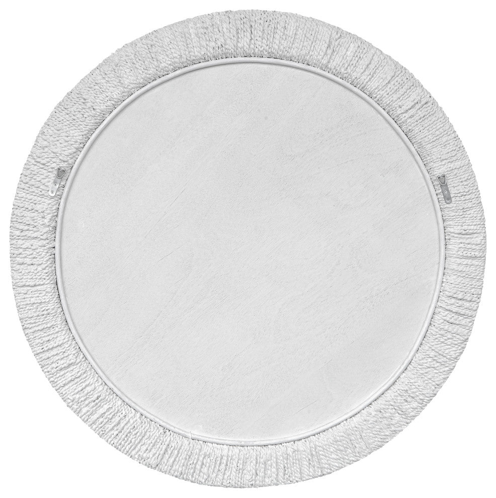 Uttermost 08168 Mariner White Round Mirror