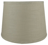 French Drum Lamp Shade, 10x12x8.5", Light Natural