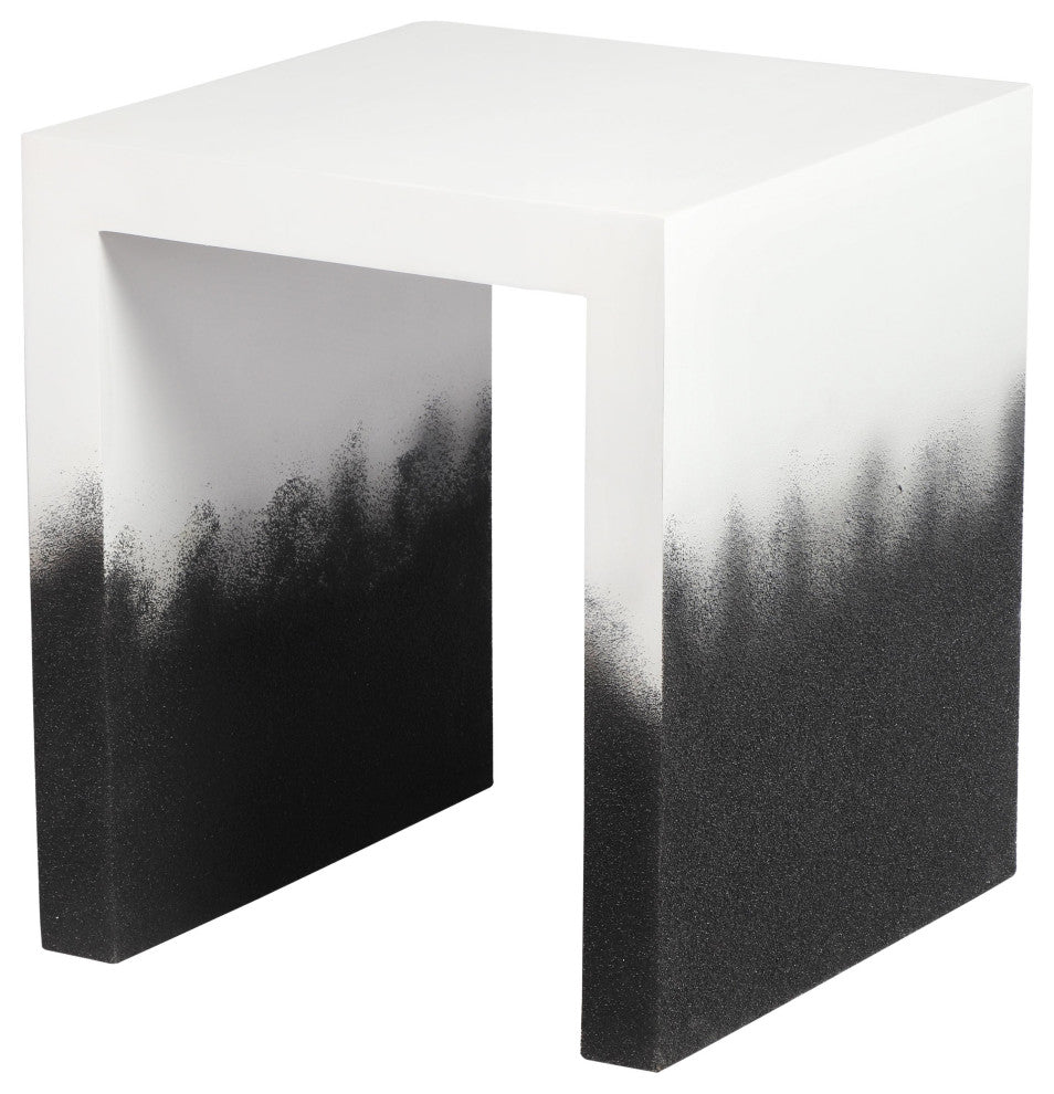 Matra Black and White End Table
