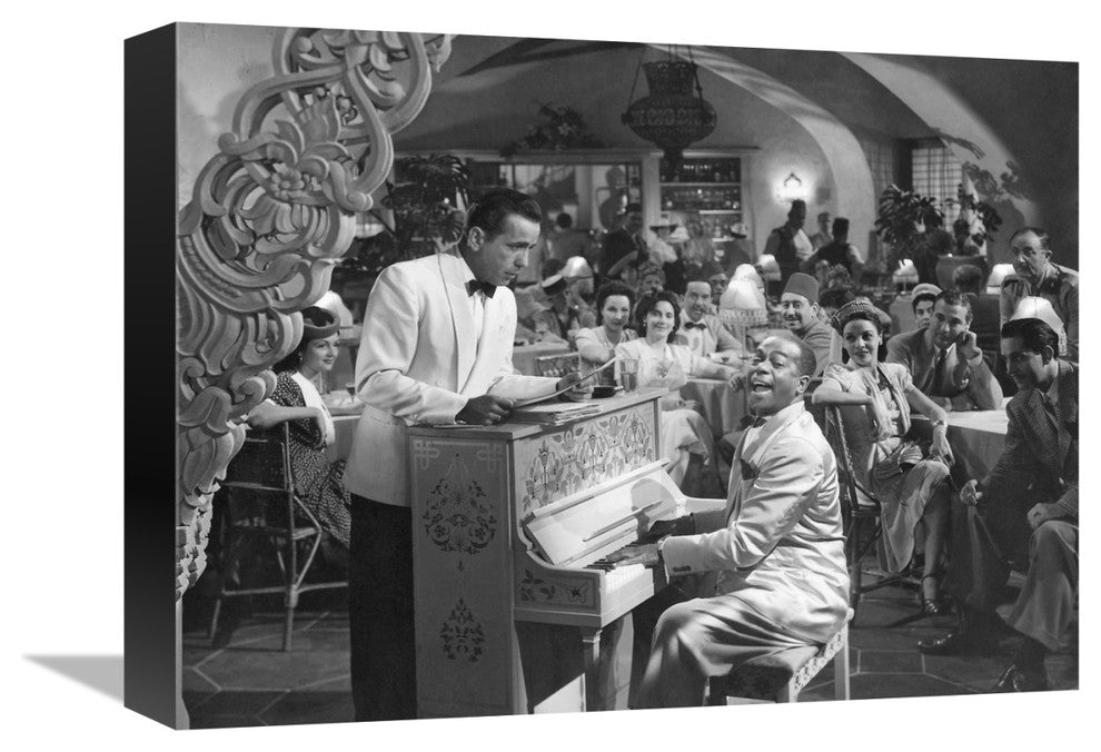 "Humphrey Bogart - Casablanca" Canvas Giclee by Hollywood Photo Archive, 16"x12"
