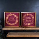 Framed Holiday Sentiment Sign, Set of 2