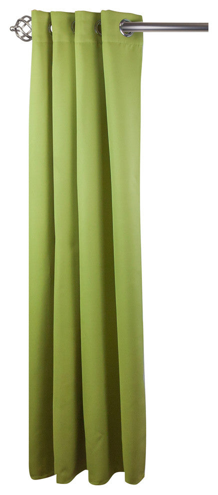 Heavy Duty Drapery Single Panel, Green, 96"x96"