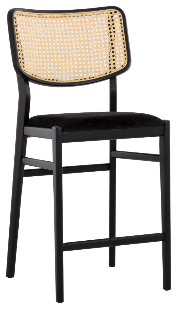 Annex Counter Stool, Abbington Black / Natural