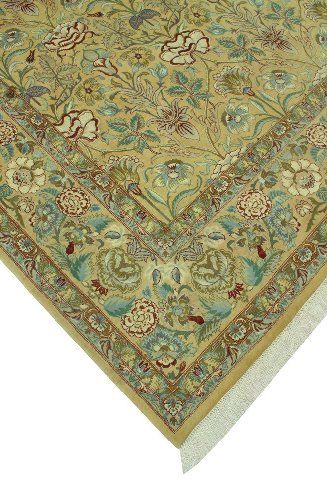 Pak-Persian Summer Light Gold/Gray Rug, 8'11x12'2