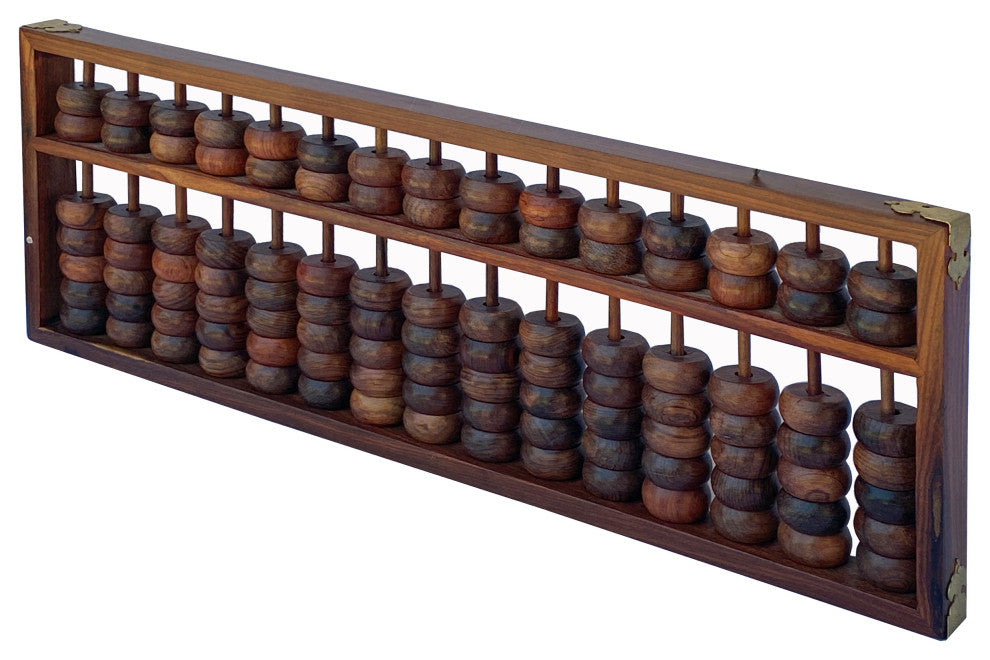 Chinese Huali Rosewood Abacus Fengshui Paperweight Display Hws2491
