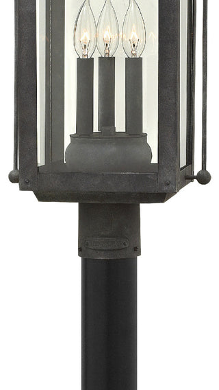 Outdoor Anchorage 3-Light, Aged Zinc