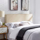 Beige Phoebe Queen Upholstered Fabric Headboard