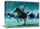 "Lightning Stampede" Stretched Canvas Giclee by Mort Kunstler, 16"x13"