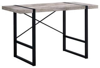 Computer Desk Home Office Laptop 48"L Work Metal Laminate Beige Black