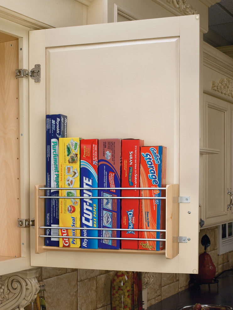 Wood Foil/Wrap Cabinet Door Organizer, 16.13"