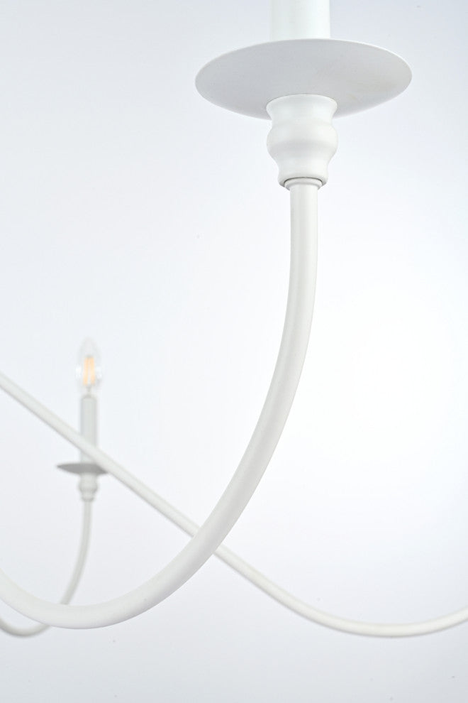 Living District Rohan 54" Chandelier in White