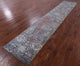 2' 7" X 14' 0" Runner Modern Handmade Wool and Silk Rug Q9267
