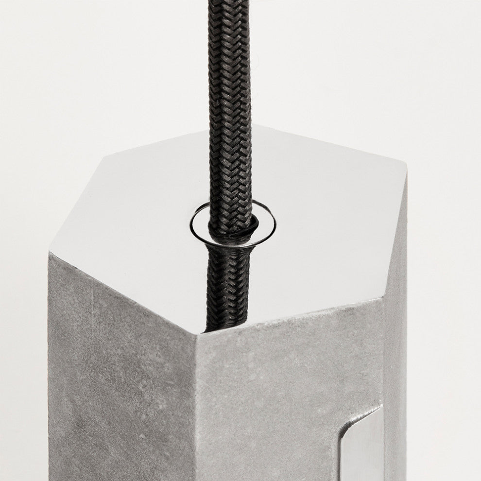 Basalt Triple Pendant in Stainless Steel - US