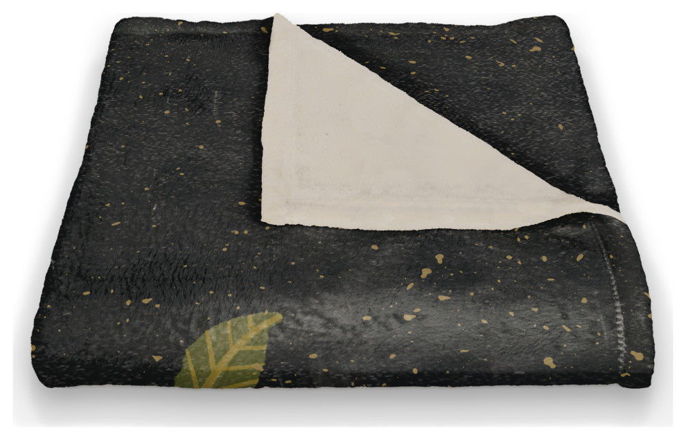 Bee Dandy Dandelion 50x60 Coral Fleece Blanket