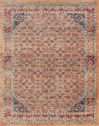 Noori Rug Low-Pile Garry Orange/Red Rug