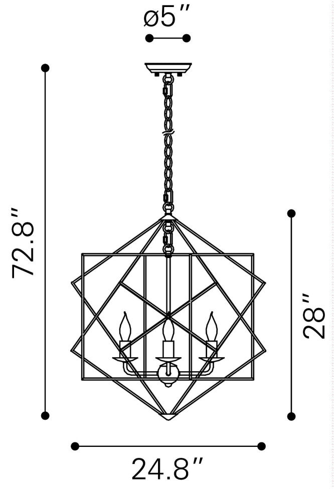 Pendant Ceiling Light Fixture, Steel Metal, Gold, Kitchen Lounge Cafe Bistro