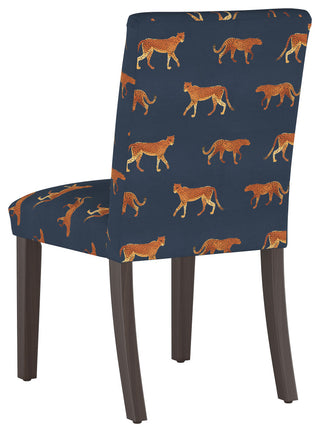 Hughes Dining Chair, Cheetah Walk Navy