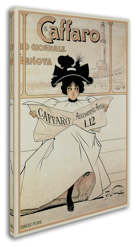 Vintage Lavoie 'Ads Publishing 4' Canvas Art, 12x19