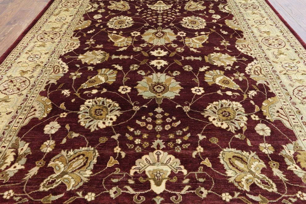 Peshawar Hand Knotted Rug 8'x10', W1957