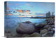 "Rocky Shoreline Along Hidden Beach, Lake Tahoe, Nevada" Artwork, 16" x 12"