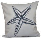 18x18" Polyester Decorative Pillow, Starfish