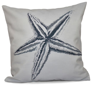 18x18" Polyester Decorative Pillow, Starfish
