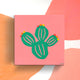 Cactus Wrapped Canvas Botanical Wall Art