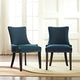 Azure Marquis Dining Side Chair Fabric Set of 2