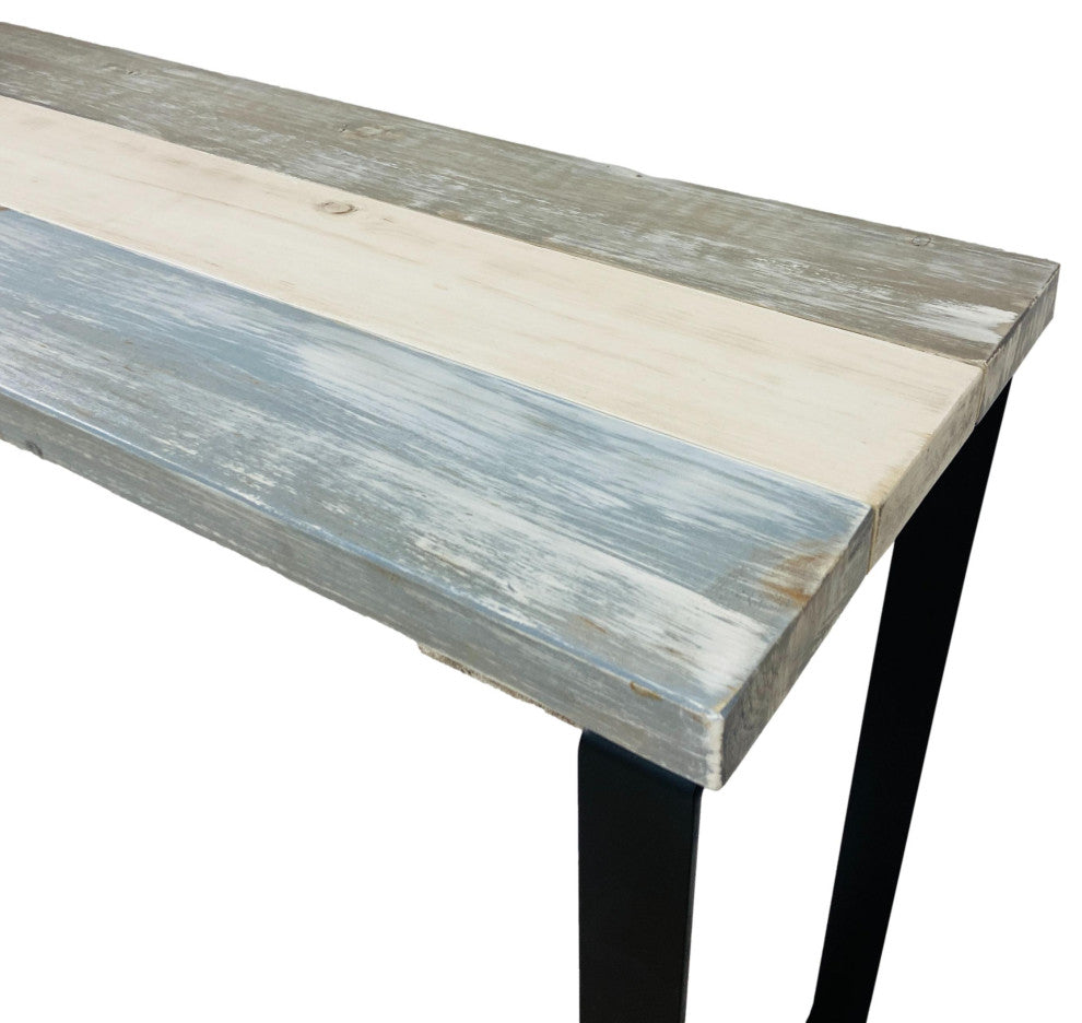 Barn Walls Bedroom Console Table Accent Table, Handcrafted, Farmhouse Mix, 58" Length