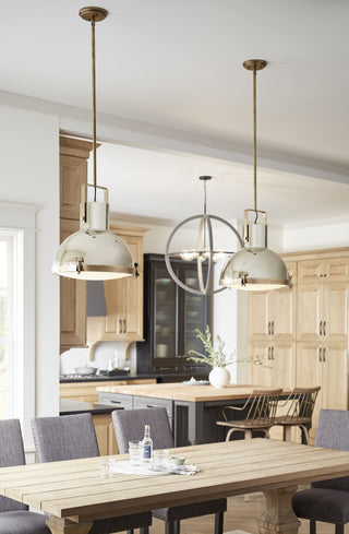 Hinkley Nautique Large Pendant, Heritage Brass