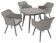 Endeavor 5 Piece Outdoor Patio Wicker Rattan Dining Set