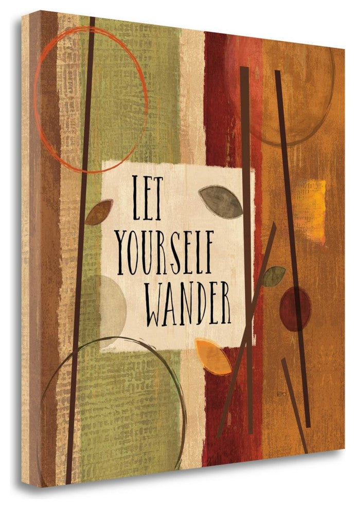 "Modern Forest Quotes II" By Veronique Charron, Giclee on Gallery Wrap Canvas