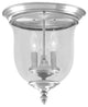 Livex Lighting 3 Light Brushed Nickel Ceiling Mount - 5021-91