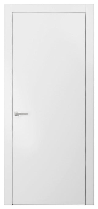 Modern Door & Frames Hardware Kit | Planum 0010 White Silk , 36"x80", Right Hand